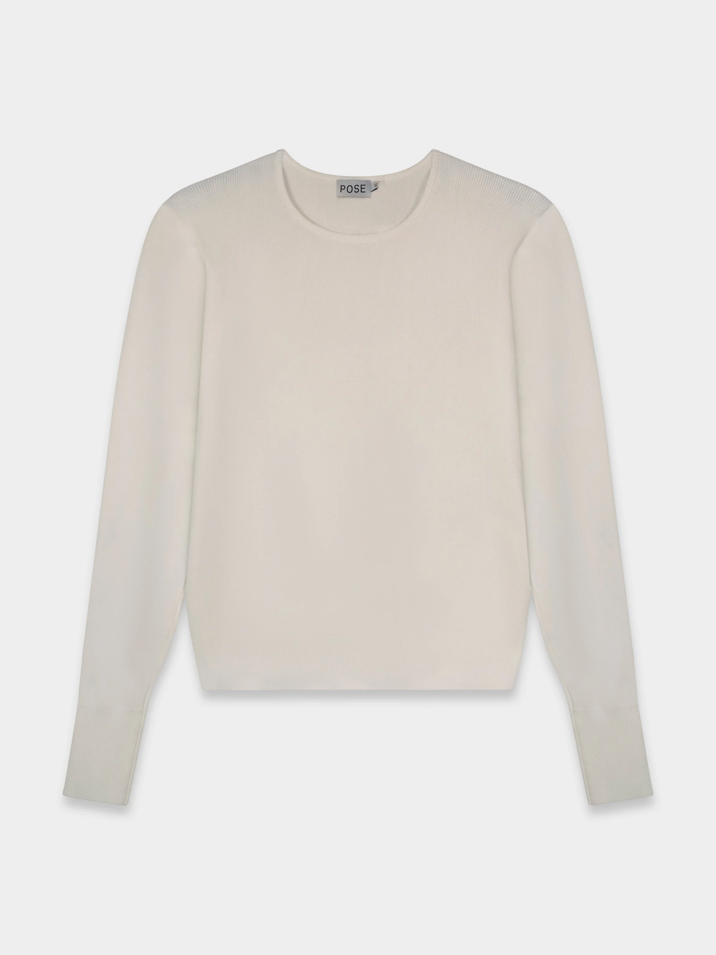 SILK KNIT SWEATER-CREAM