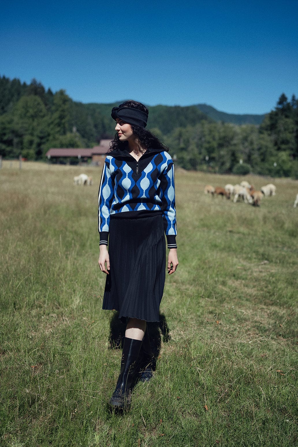 Pleated Faux Suede Skirt 25
