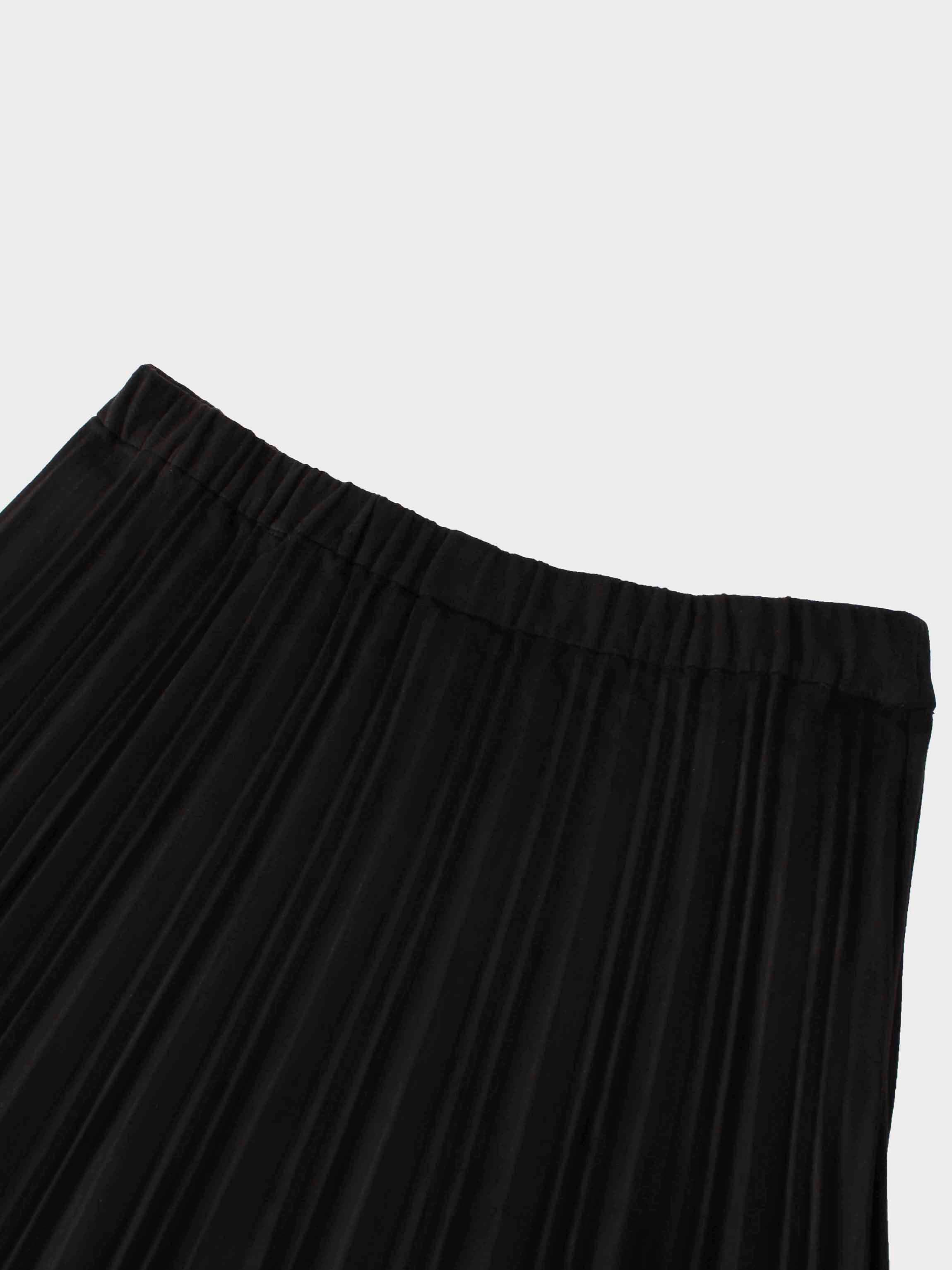 Pleated Faux Suede Skirt 25