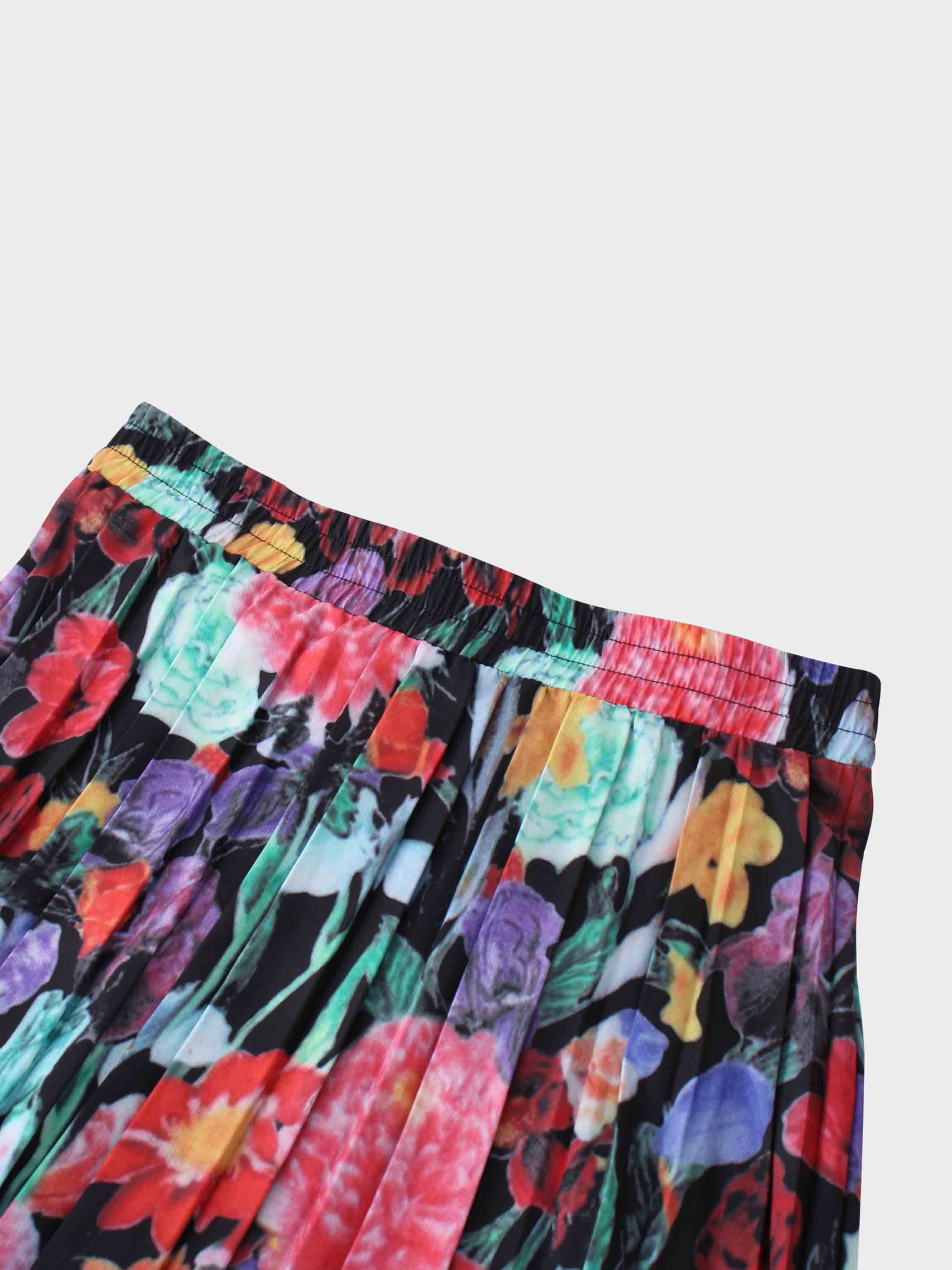Covered Band Pleated Skirt 37