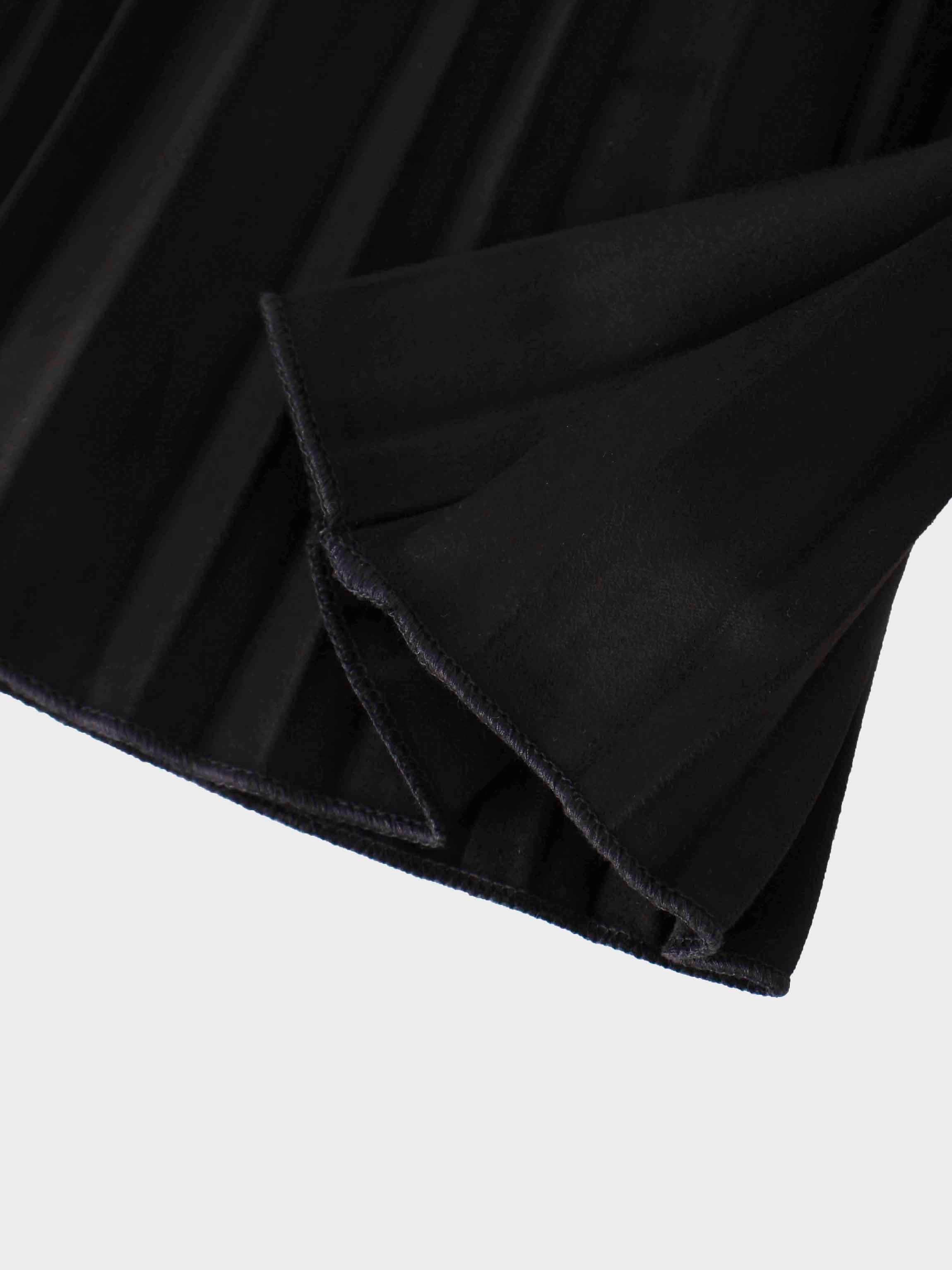 Pleated Faux Suede Skirt 25
