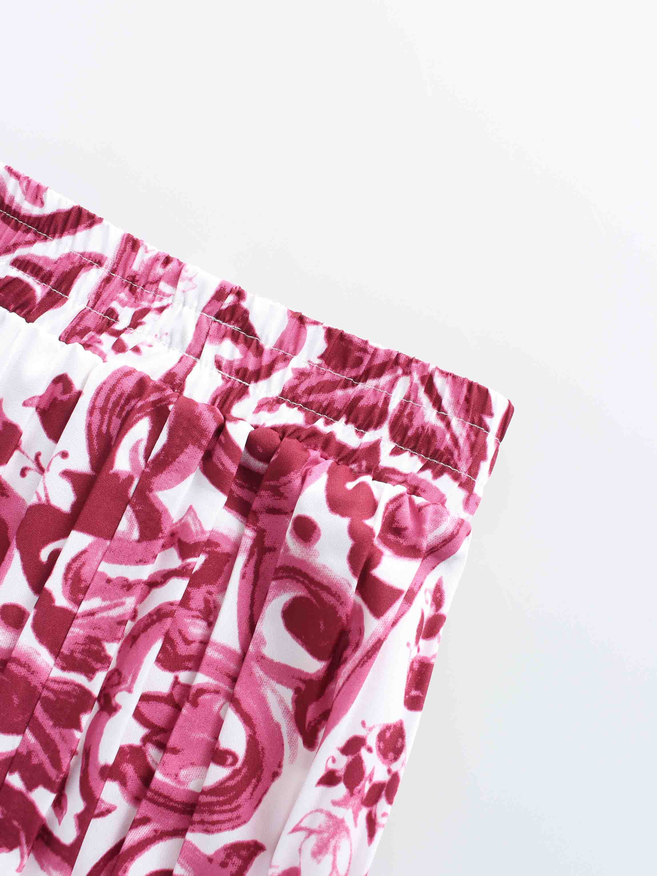 Covered Band Pleated Skirt 37