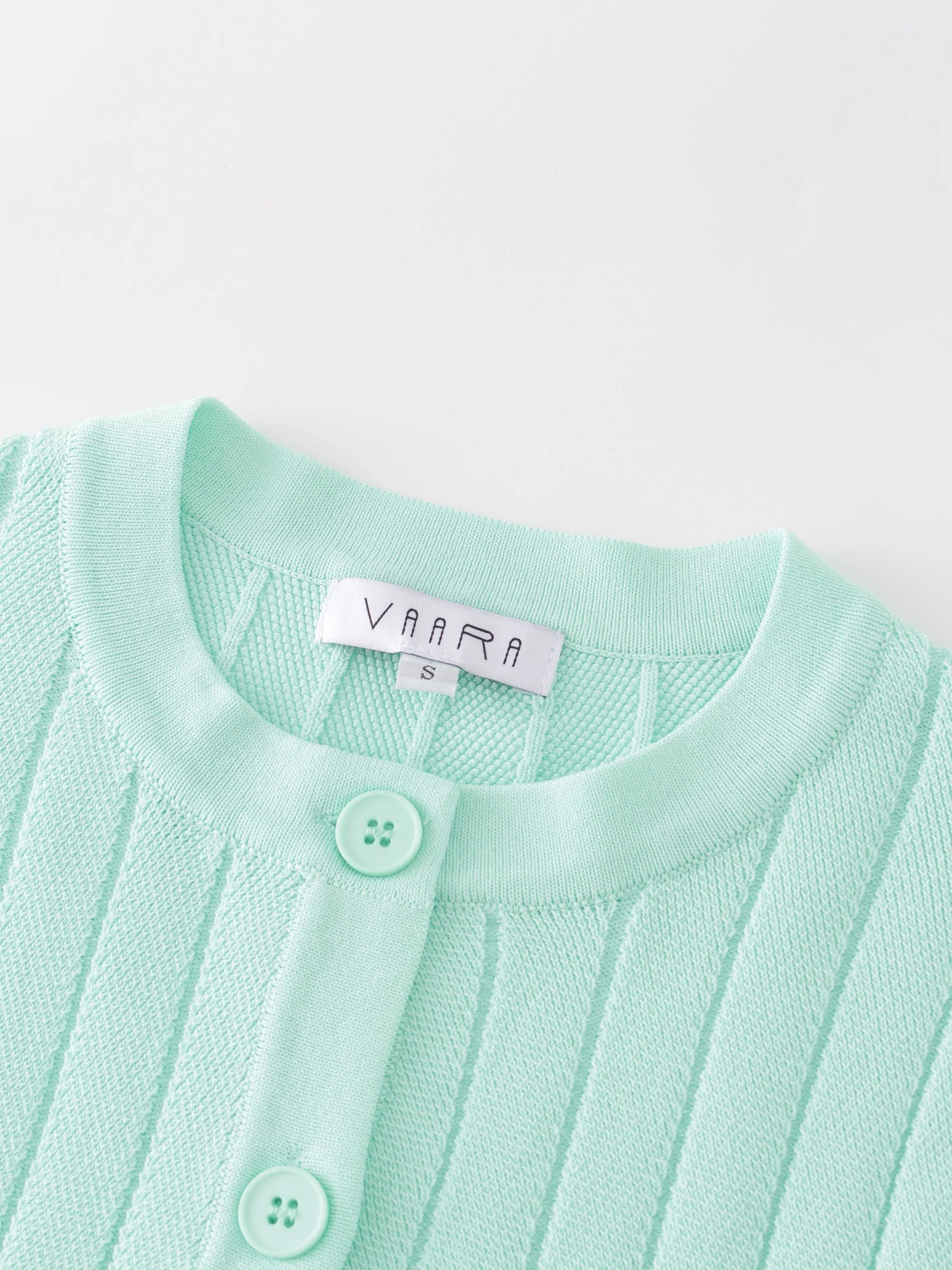 Silky Knit Cropped Cardigan-Mint Green