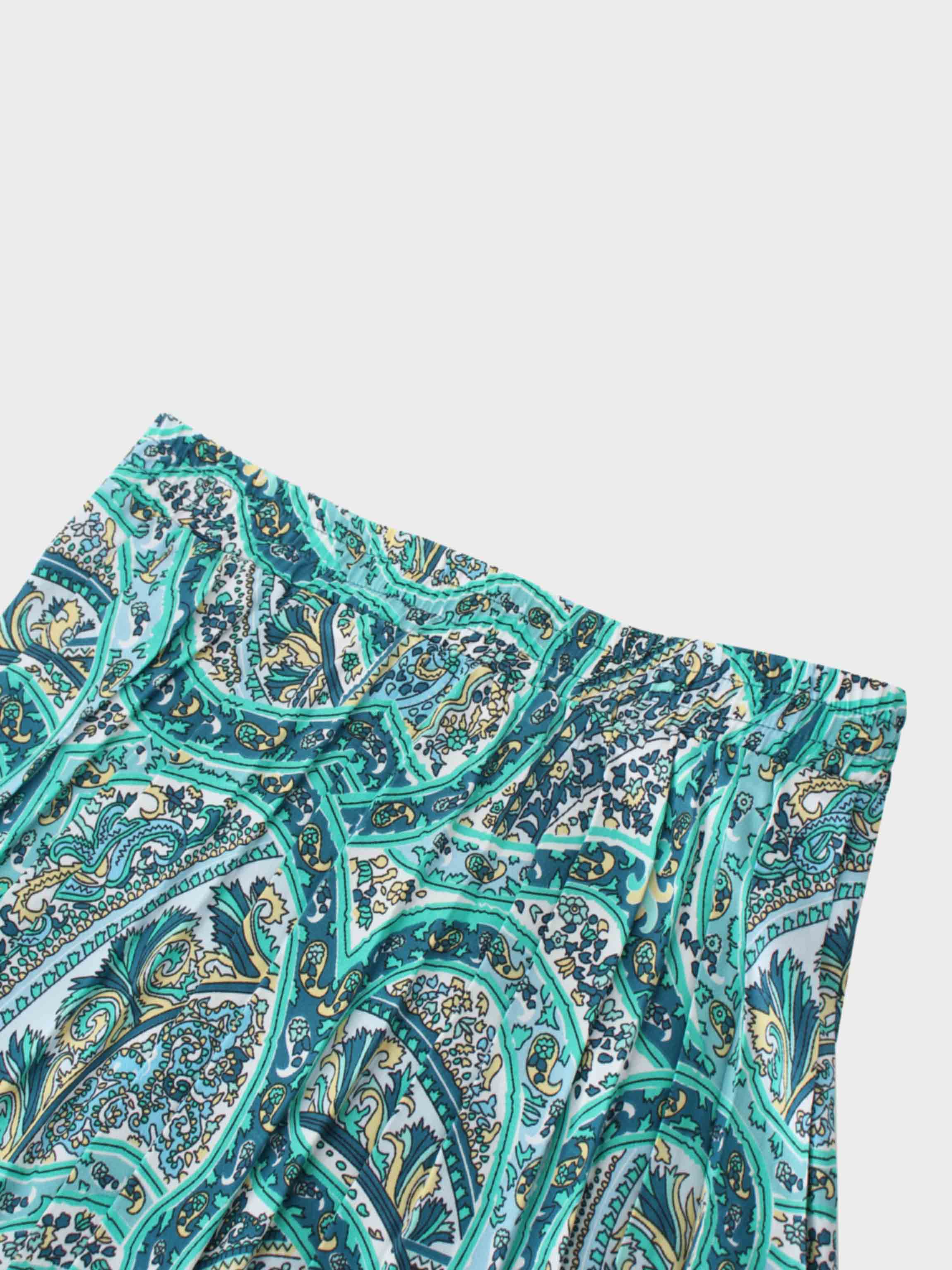 Covered Band Pleated Skirt 37