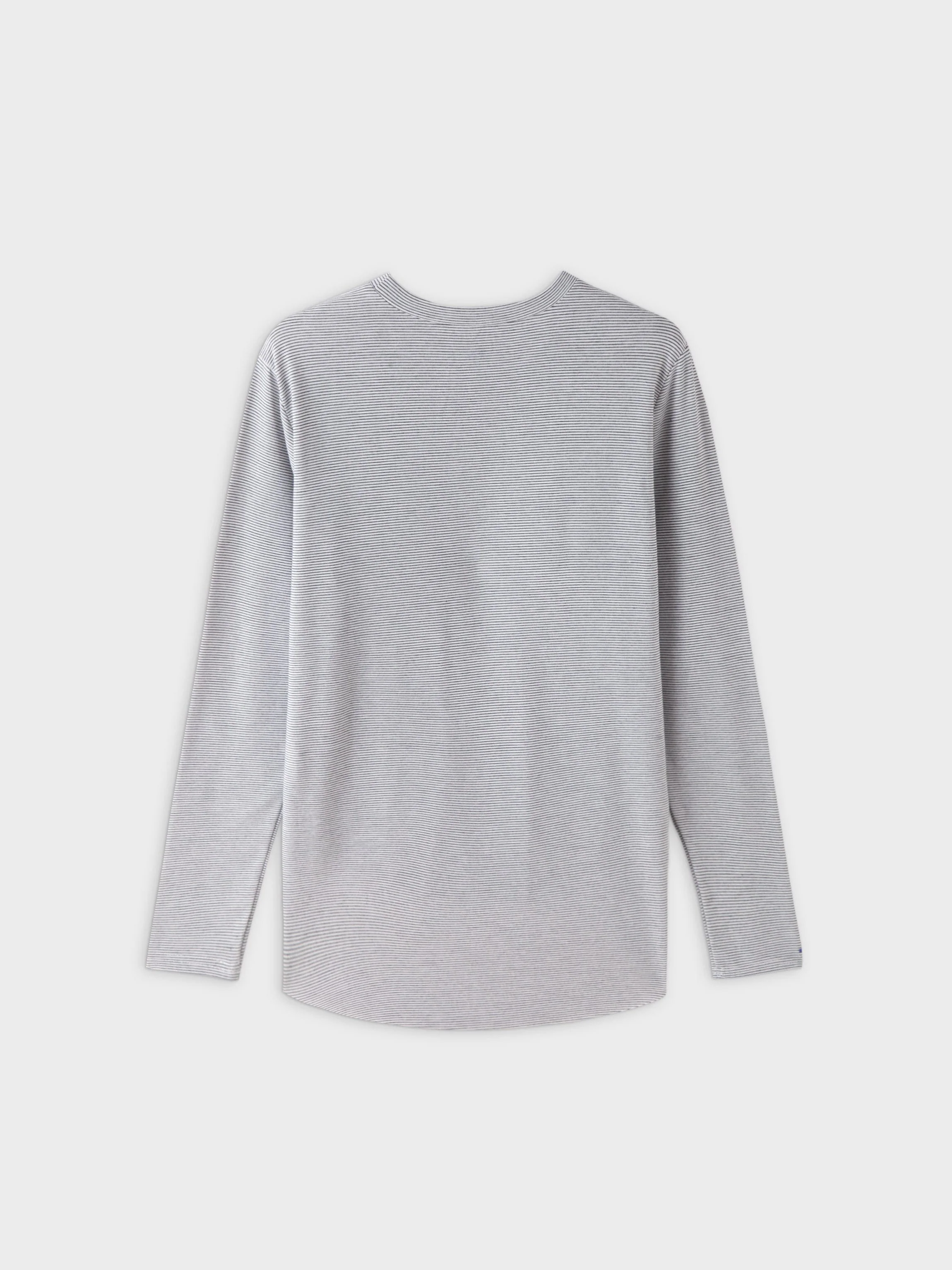 High Low Tee-White/Black