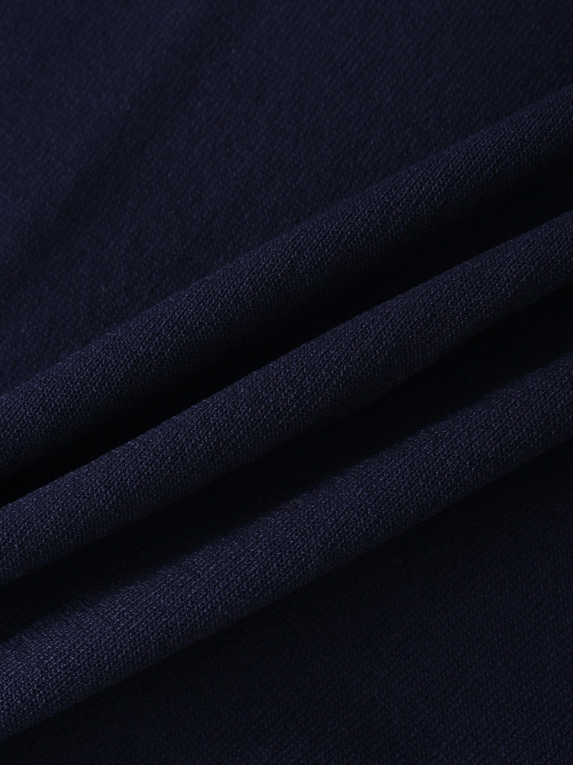 RIBBED WAISTED SWEATER-NAVY