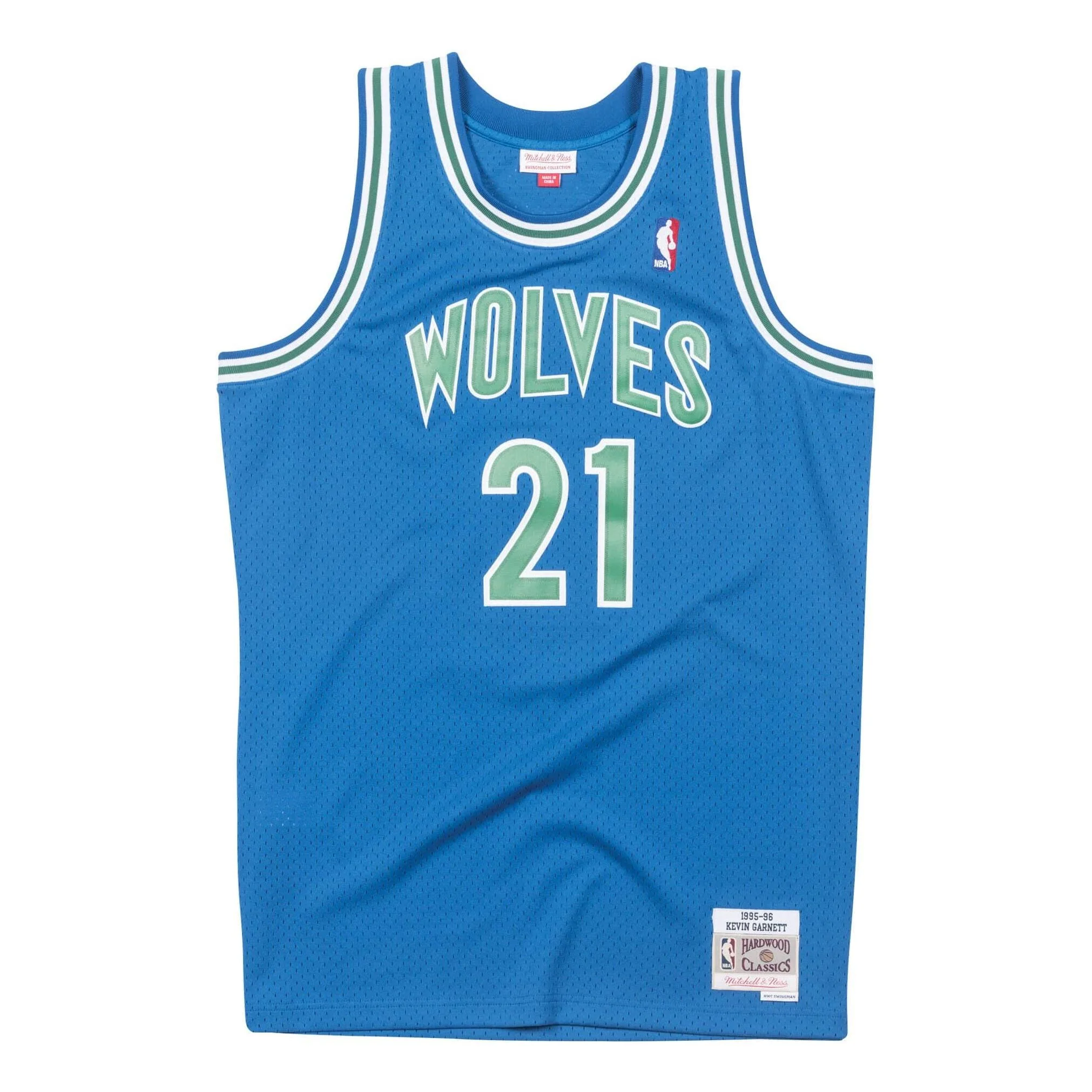 Mitchell & Ness x NBA Minnesota Timberwolves 1995-96 Road Swingman Jersey 'Kevin Garnett 21' SMJYGS18182-MTIROYA95KGA - PersonalJerseys