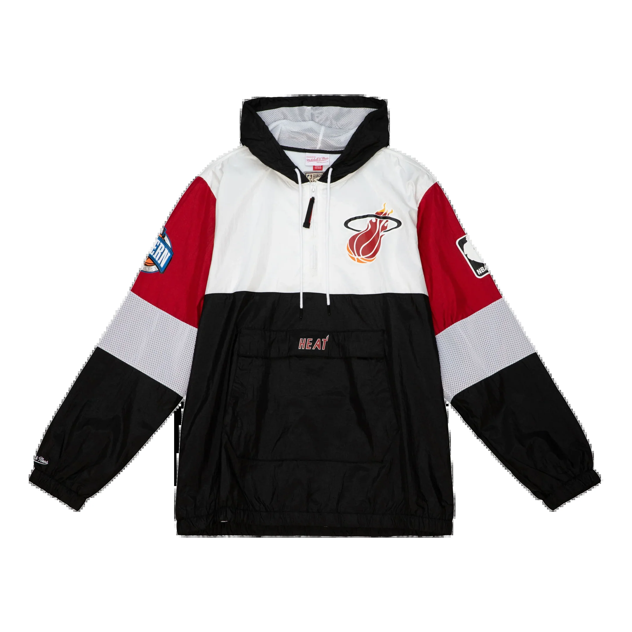 Mitchell & Ness x NBA Miami Heat Windbreaker Jacket 'White' OJPO5379-MHEYYPPPBLCK - PersonalJerseys
