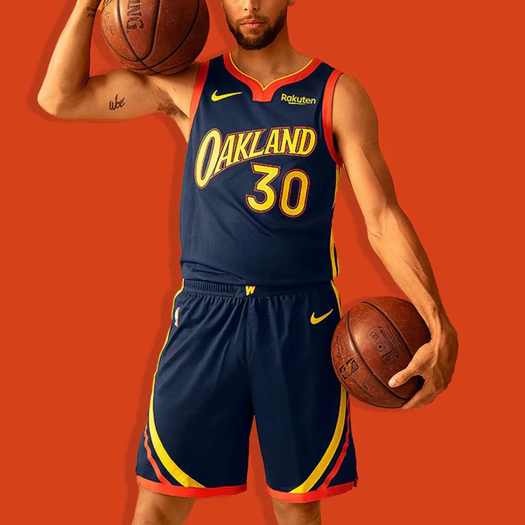 Nike NBA Stephen Curry Golden State Warriors Jersey City Edition Dark blue CN1729-421 - PersonalJerseys