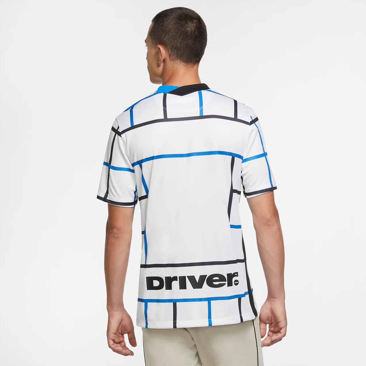 Nike Inter Milan Away Fan Edition 2020/21 Season Plaid Soccer/Football Jersey White CD4239-101 - PersonalJerseys