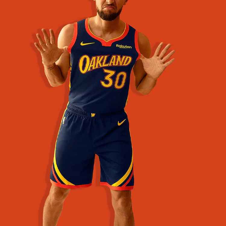 Nike NBA Stephen Curry Golden State Warriors Jersey City Edition Dark blue CN1729-421 - PersonalJerseys