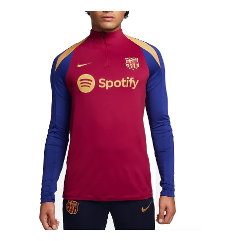 Nike FC Barcelona Strike Dri-FIT Football Drill Top 'Red Deep Royal Blue' FJ5531-621 - PersonalJerseys