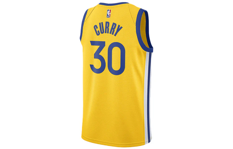 Nike NBA Swingman Jersey SW golden state warriors stephen curry Yellow AT9799-731 - PersonalJerseys