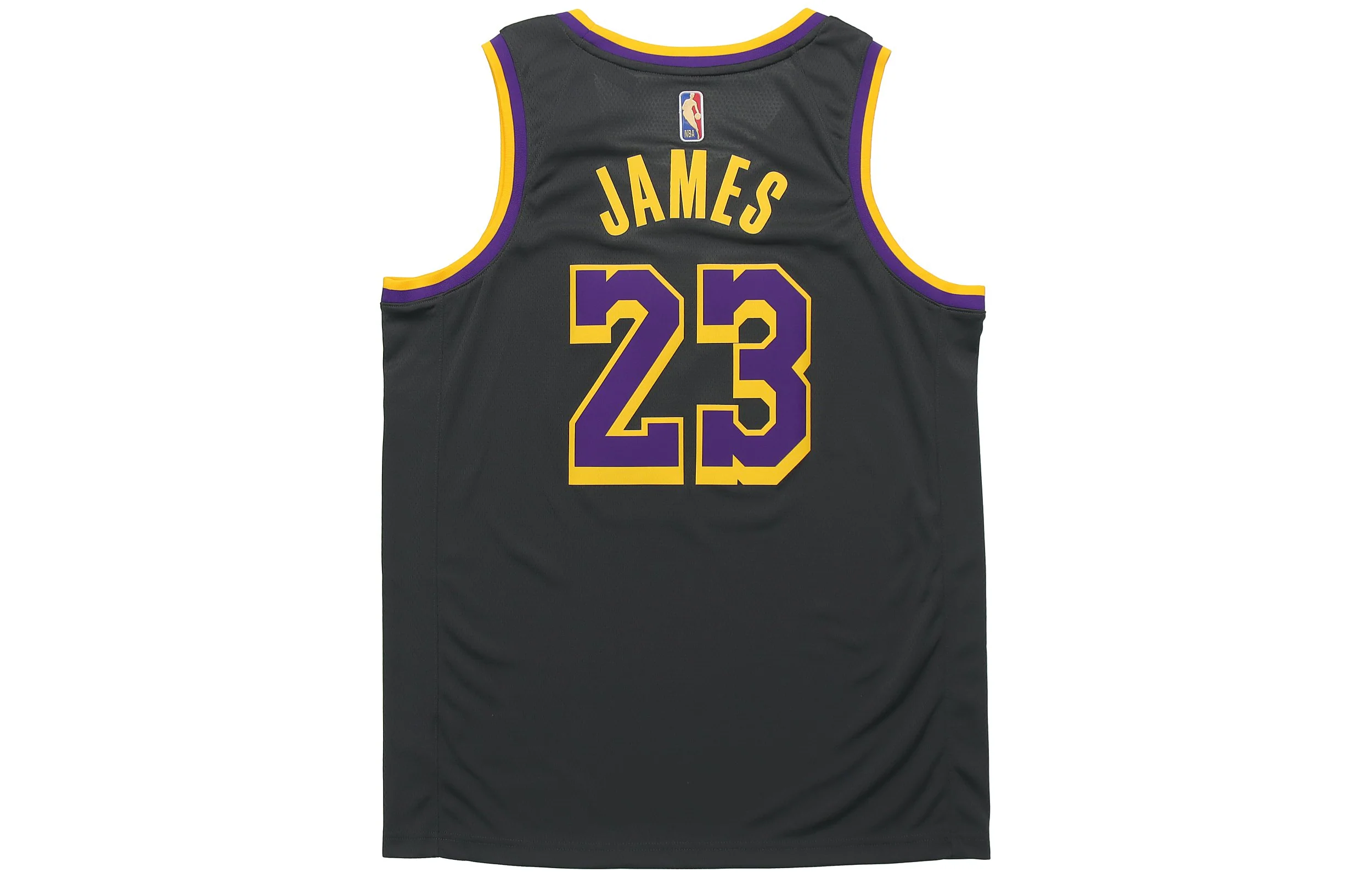 Nike NBA Basketball Jersey/Vest Version SW Fan Edition Los Angeles Lakers LeBron James No. 23 Black CN9929-013 - PersonalJerseys