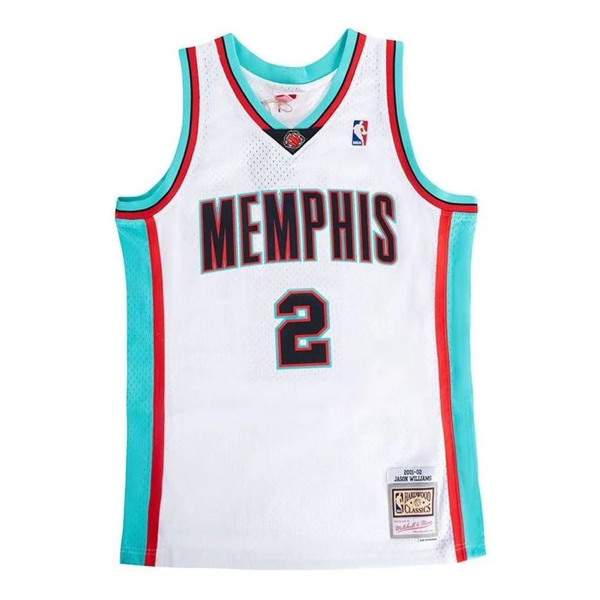 Mitchell & Ness x NBA Memphis Grizzlies 2001-02 Swingman Jersey 'Jason Williams 2' SMJY1153-MGR01JWIWHIT - PersonalJerseys