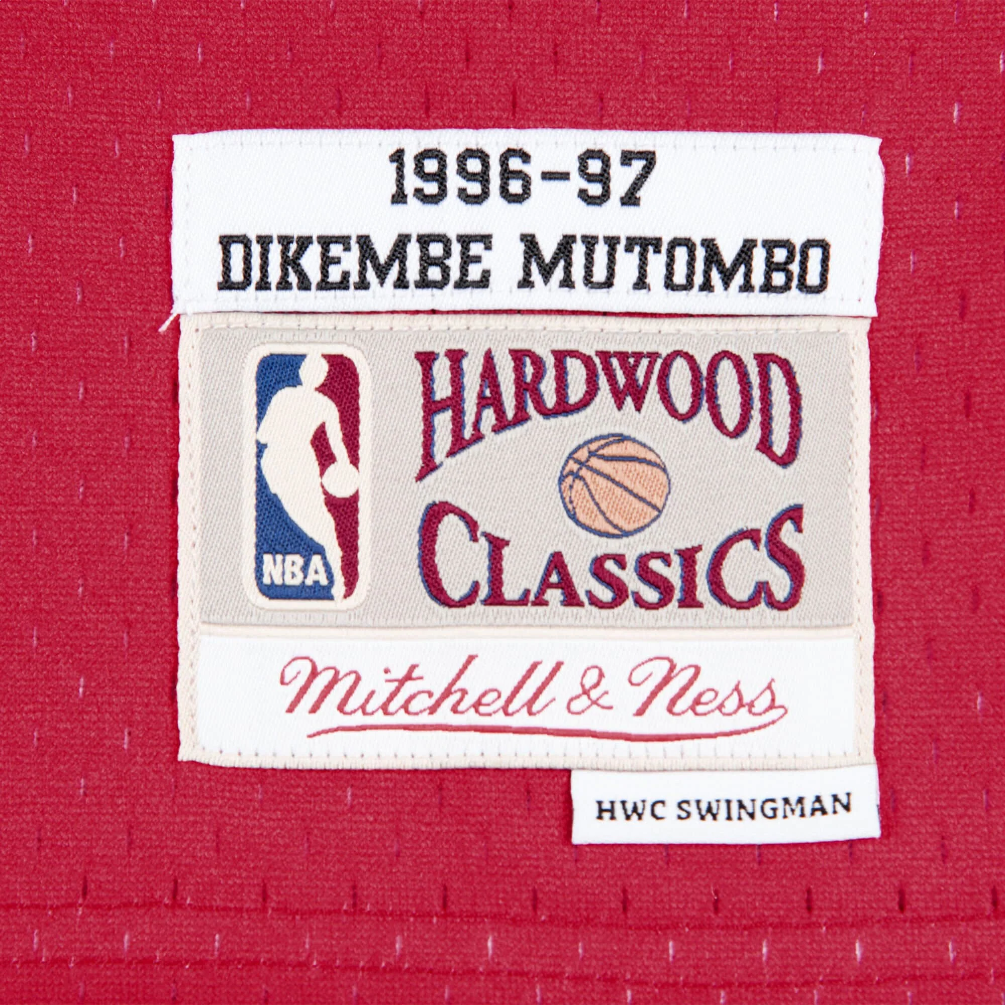 Mitchell & Ness x NBA Atlanta Hawks Swingman Jersey 1996-97 'Dikembe Mutombo 55' SMJYGS18138-AHASCAR96DMO - PersonalJerseys