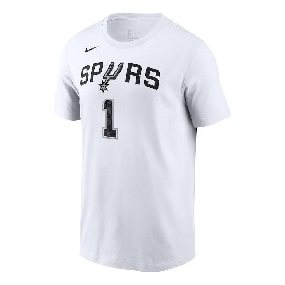 Nike Icon 2022/23 Name & Number T-Shirt 'White - San Antonio Spurs Victor Wembanyama' 200297291 - PersonalJerseys