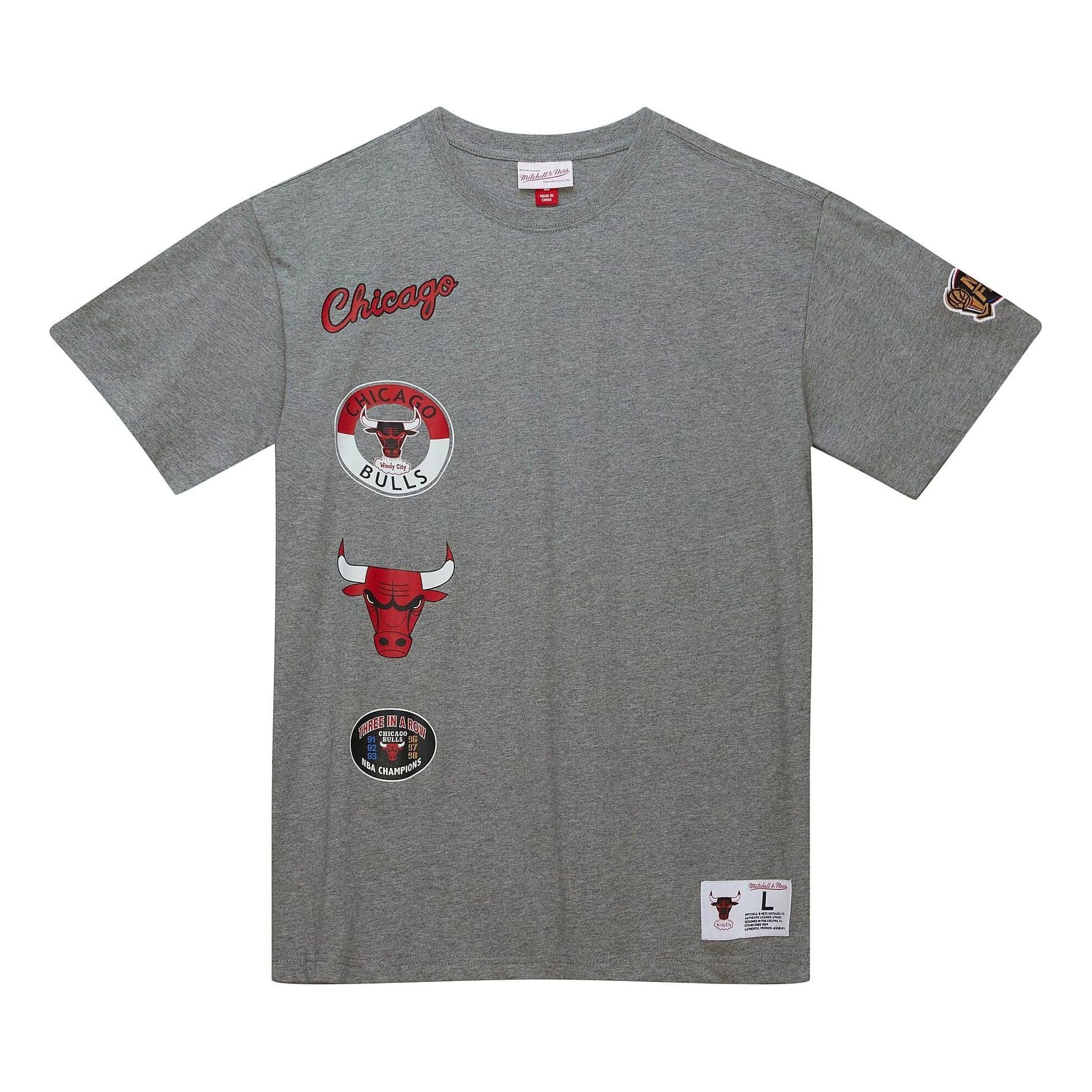 Mitchell & Ness x NBA City Collection T-shirt 'Chicago Bulls' TCRW4989-CBUYYPPPGYHT - PersonalJerseys