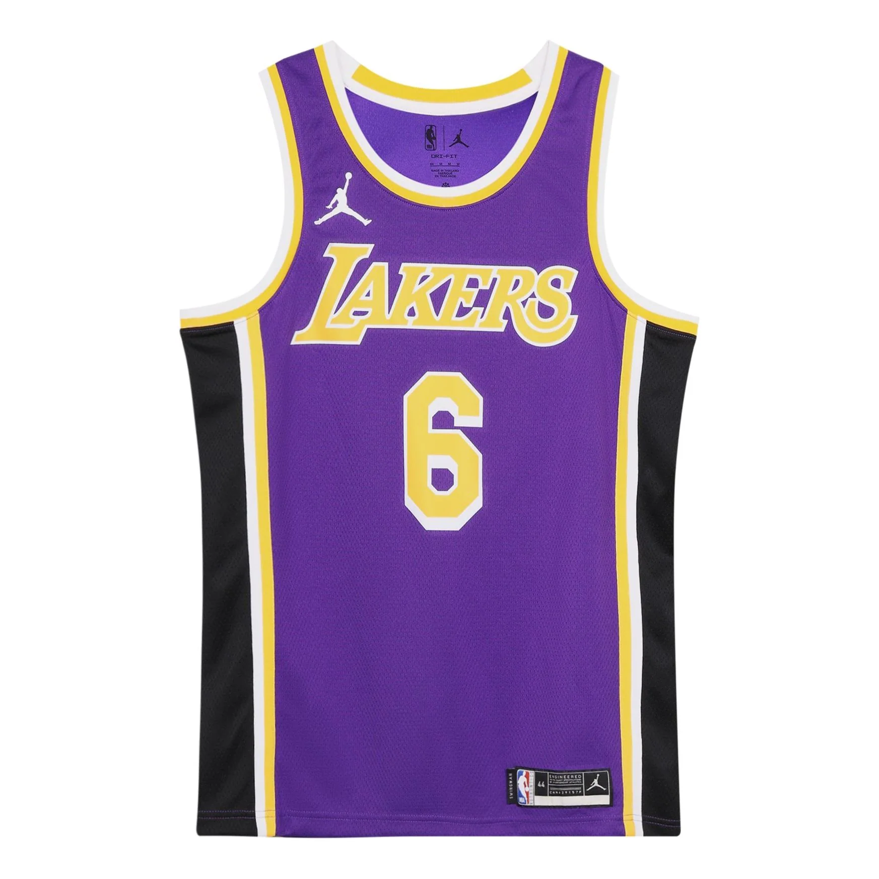 Men's Nike NBA Quick Dry Sports Basketball SW Fan Edition Version Los Angeles Lakers Lebron James No. 6 Purple Jersey CV9481-513 - PersonalJerseys