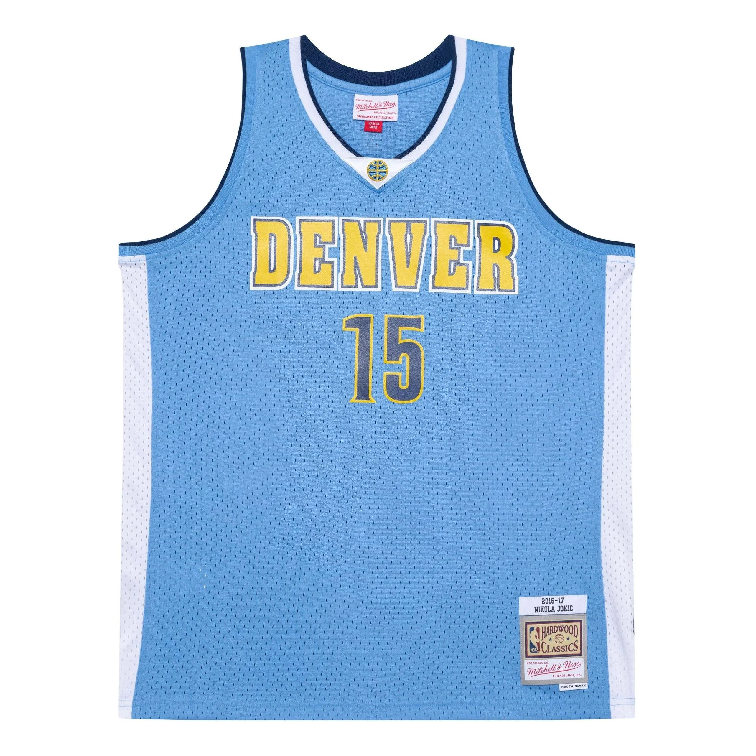 Mitchell & Ness x NBA Denver Nuggets 2016-17 Road Jersey 'Nikola Jokic 15' SMJY4448-DNU16NJOCLBL - PersonalJerseys