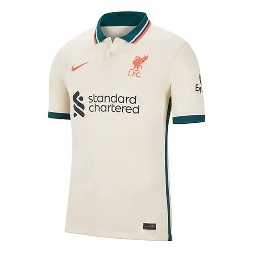 Nike Liverpool Away Fan Edition Soccer/Football Short Sleeve Jersey Ivory DB2558-111 - PersonalJerseys