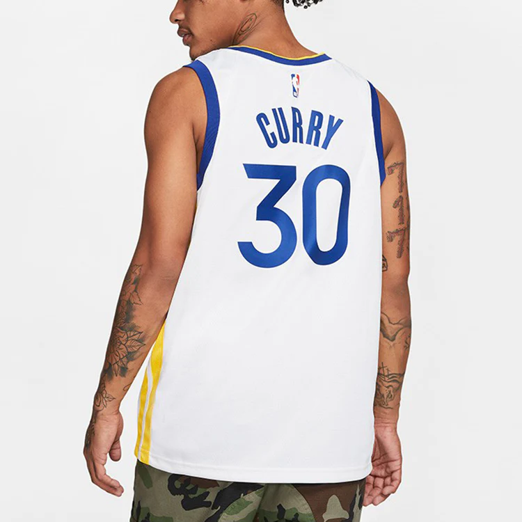 Nike NBA Swingman Jersey 30 golden state warriors stephen curry White AV4945-101 - PersonalJerseys