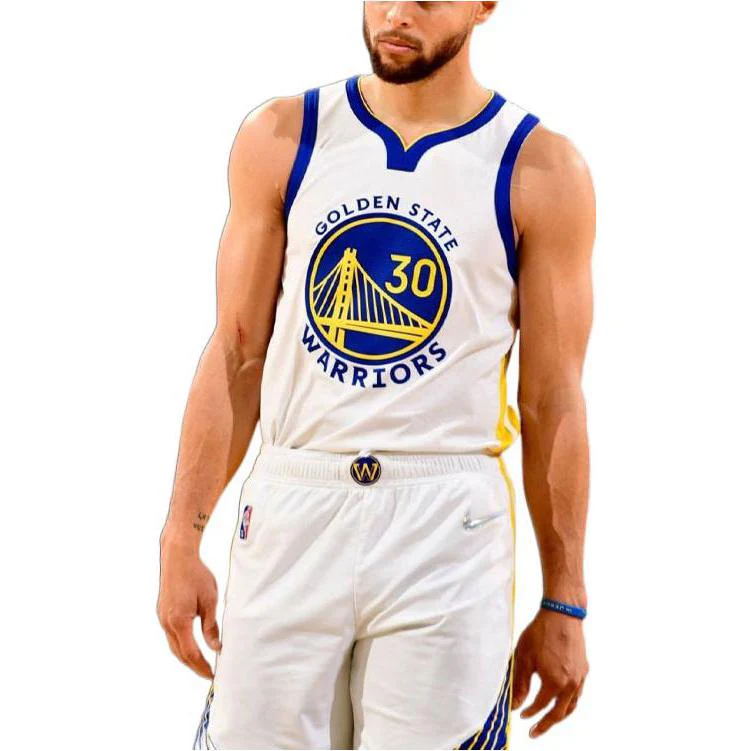 Nike Golden State Warriors Swingman Jersey Stephen Curry White CW3591-107 - PersonalJerseys