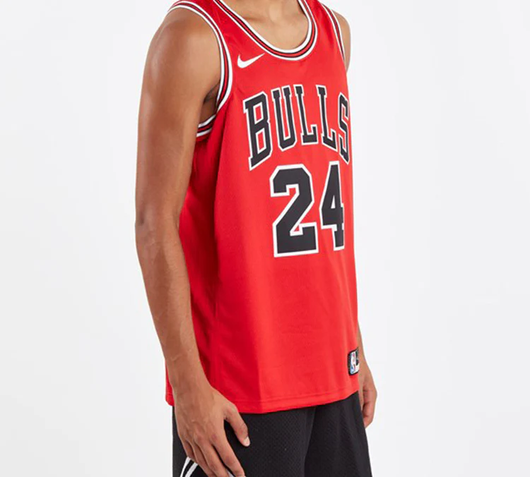 Nike NBA Basketball Jersey SW Fan Edition Chicago Bulls Markkanen 24 Red 864465-664 - PersonalJerseys