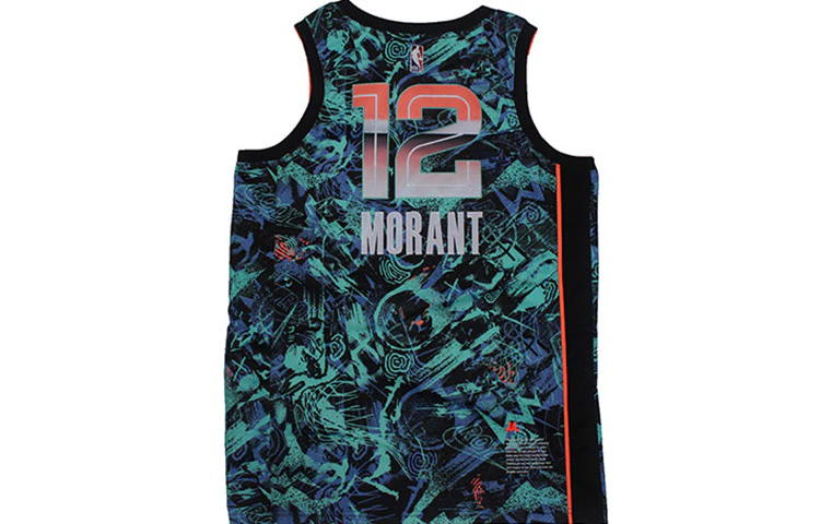 Nike NBA Retro Basketball Jersey/Vest Gray Memphis Grizzlies Morant No. 12 Green DD3771-450 - PersonalJerseys