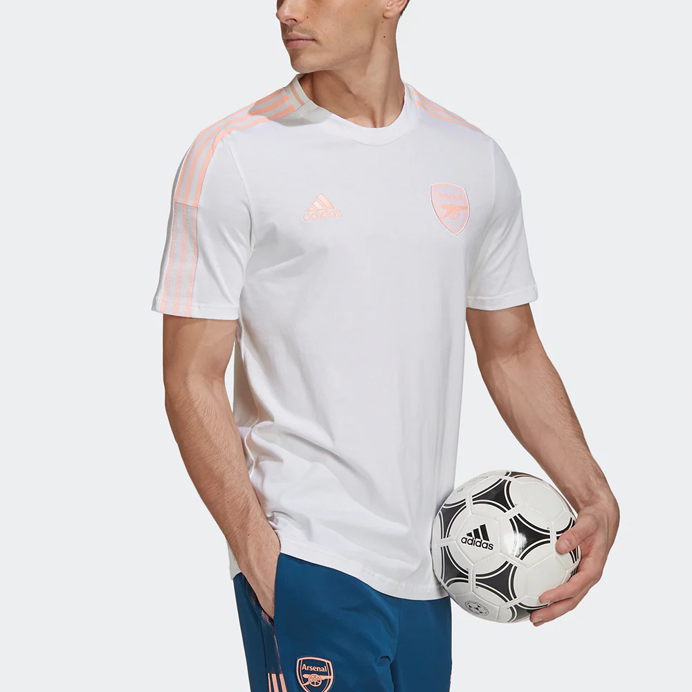adidas Afc Tee Arsenal Soccer/Football Sports Short Sleeve White GK9397 - PersonalJerseys