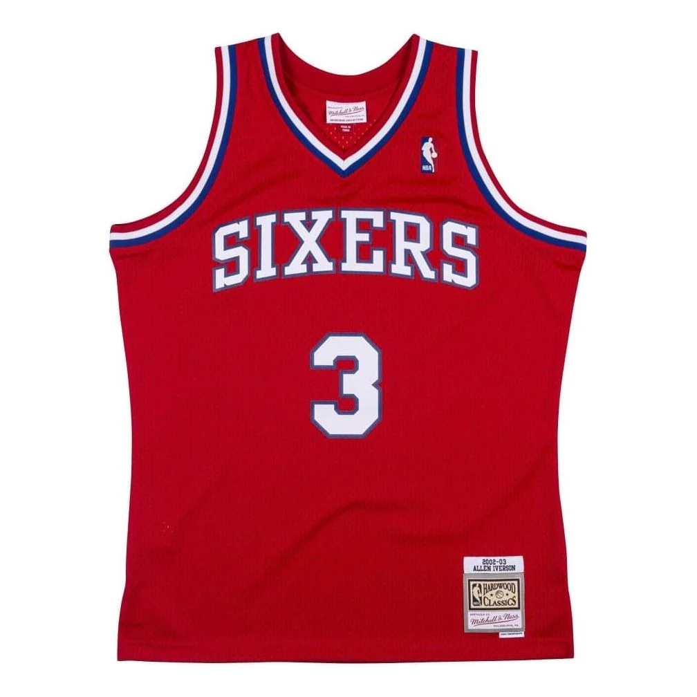 Mitchell & Ness x NBA Philadelphia 76ers2002-03 Swingman Jersey 'Allen Iverson' SMJYCP19066-P76RED102AIV - PersonalJerseys