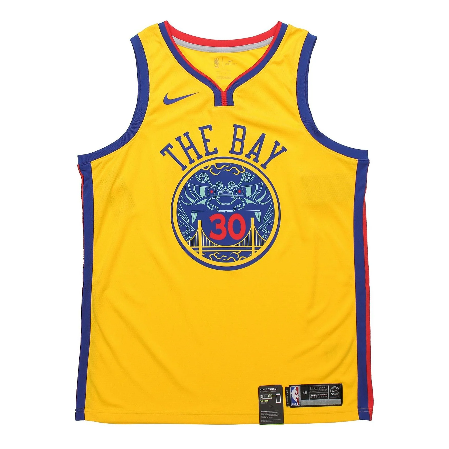 Nike NBA 30 golden state warriors stephen curry Jersey Yellow 912101-728 - PersonalJerseys