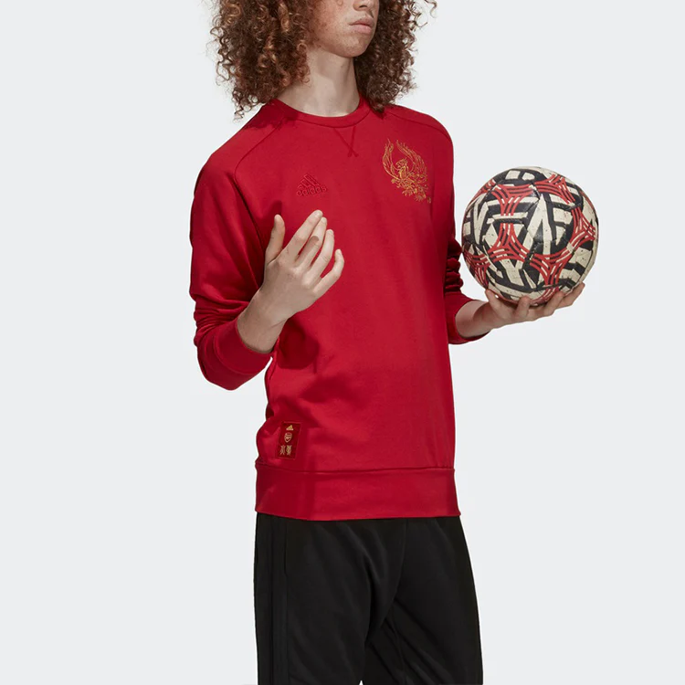 adidas Arsenal Soccer/Football Casual Sports Round Neck Pullover Red GH0030 - PersonalJerseys