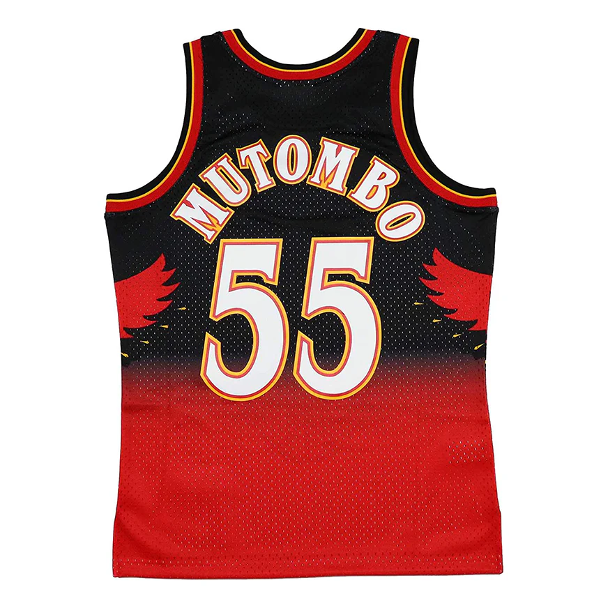 Mitchell & Ness x NBA Atlanta Hawks Swingman Jersey 1996-97 'Dikembe Mutombo 55' SMJYGS18138-AHASCAR96DMO - PersonalJerseys