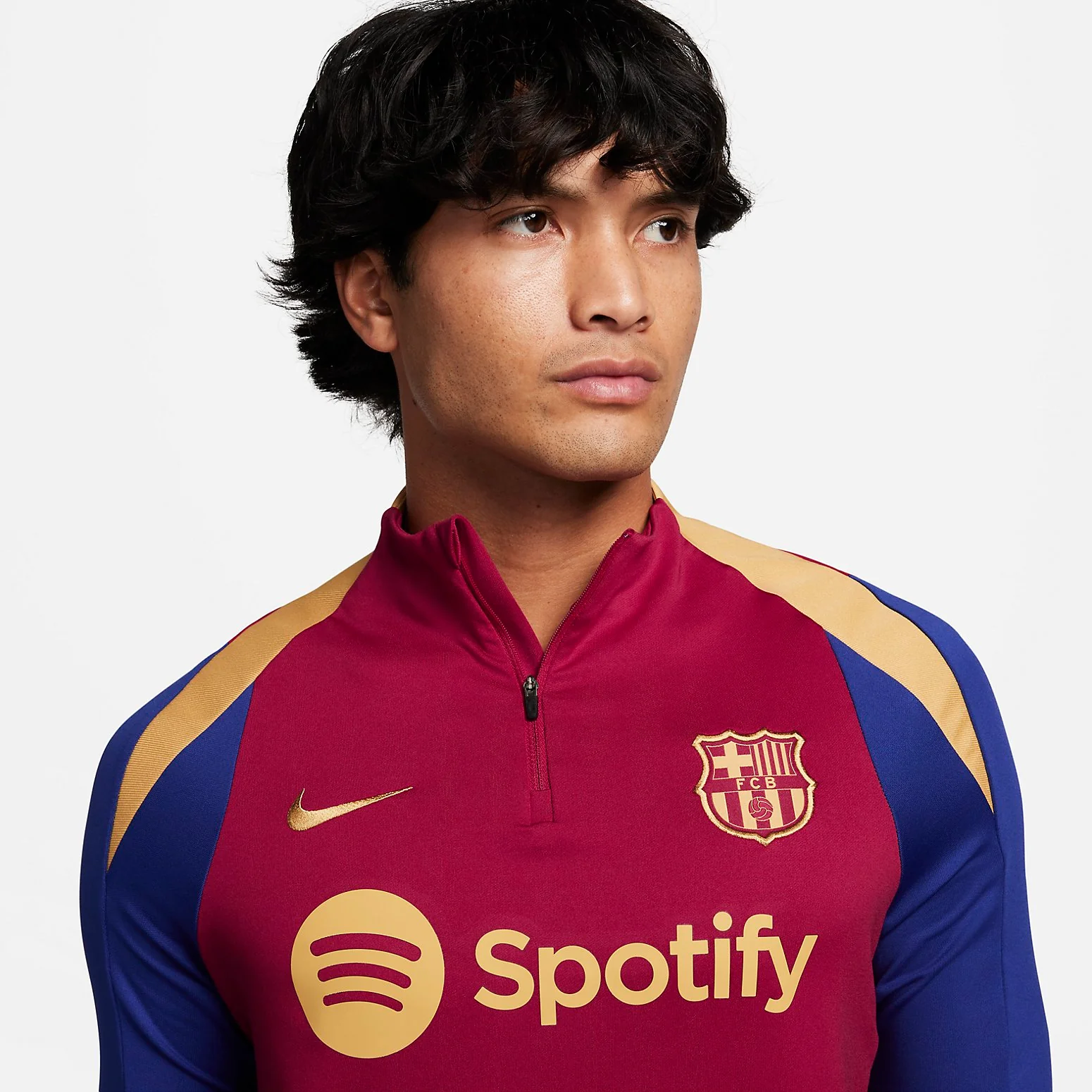Nike FC Barcelona Strike Dri-FIT Football Drill Top 'Red Deep Royal Blue' FJ5531-621 - PersonalJerseys