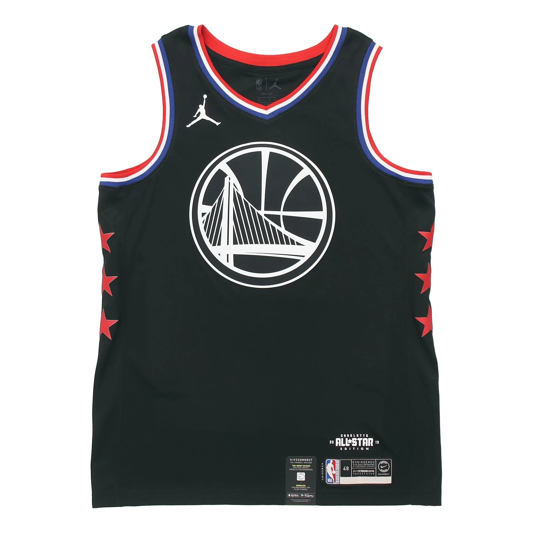 Air Jordan Golden State Warriors Swingman Jersey Stephen Curry All-Star Edition AQ7295-011 - PersonalJerseys