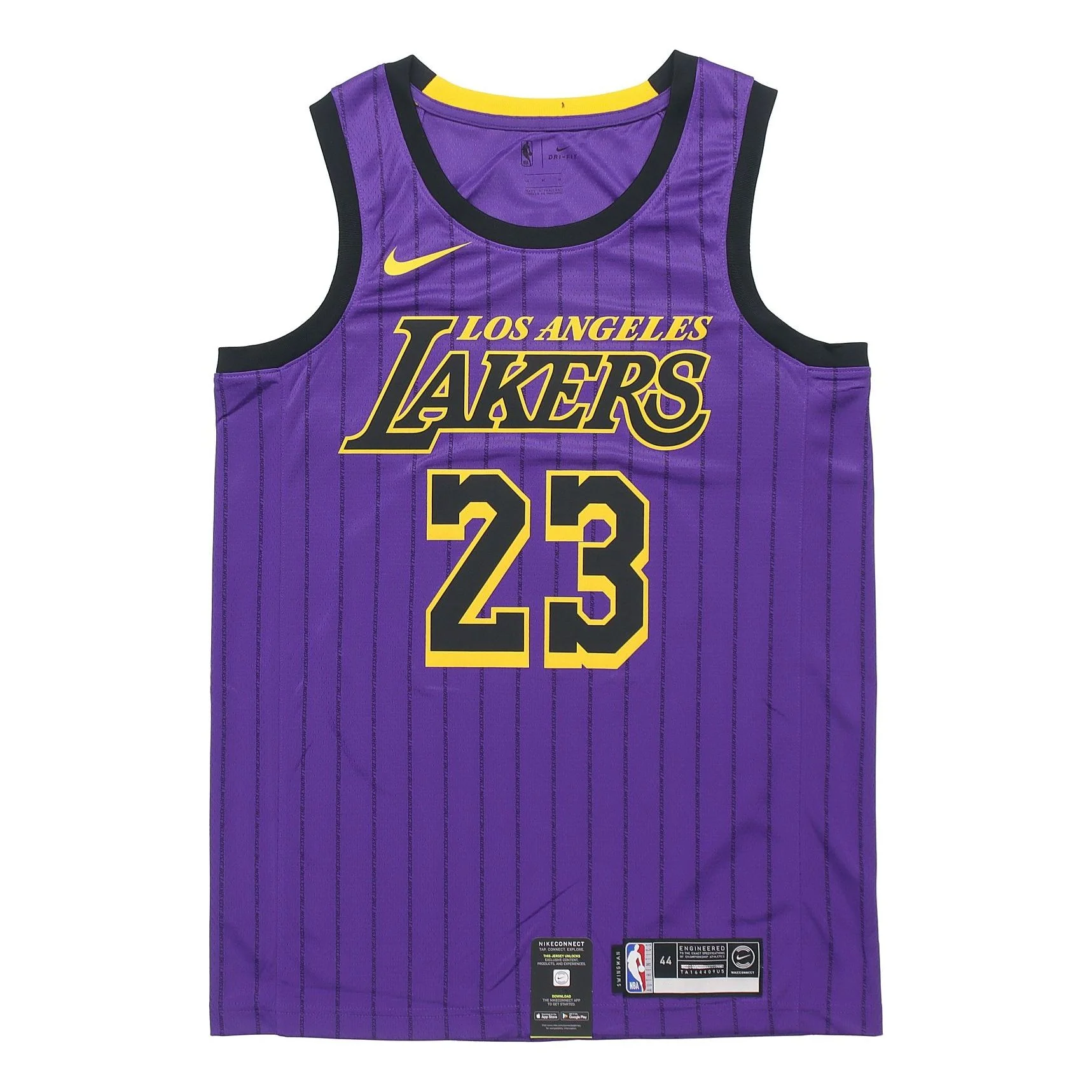 Nike NBA LeBron James City Version Jersey SW Fan Edition lakers 23 Purple AJ4618-510 - PersonalJerseys