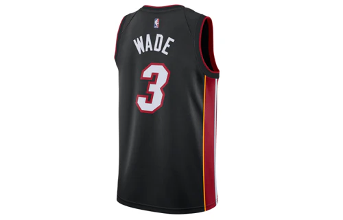 Nike NBA Dwyane Wade Icon Edition Swingman Jersey Miami Heat No. 3 Team limited SW Fan Edition Black 864487-025 - PersonalJerseys