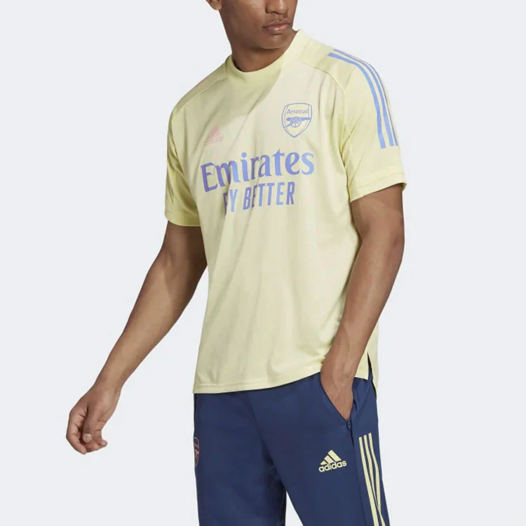 adidas Arsenal Training Jersey Soccer/Football Short Sleeve Yellow FQ6189 - PersonalJerseys