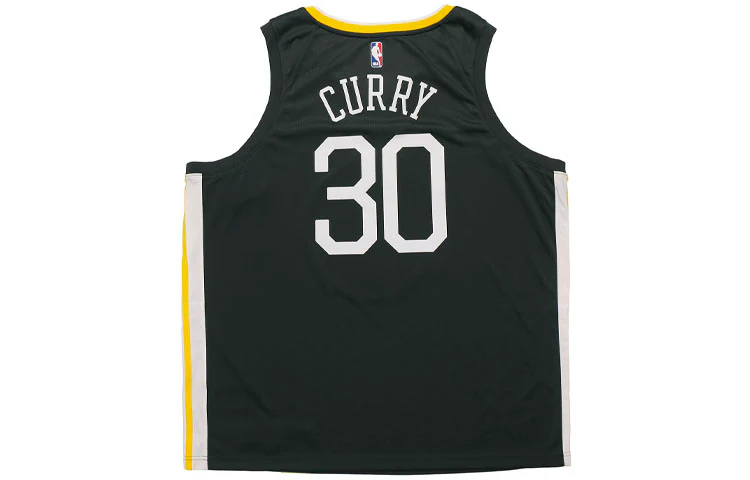 Nike NBA Stephen Curry Statement Edition Swingman Basketball Jersey SW Fan Edition Golden State Warriors Coal Black 877205-060 - PersonalJerseys