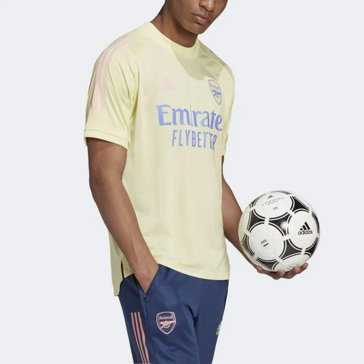 adidas Arsenal Training Jersey Soccer/Football Short Sleeve Yellow FQ6189 - PersonalJerseys