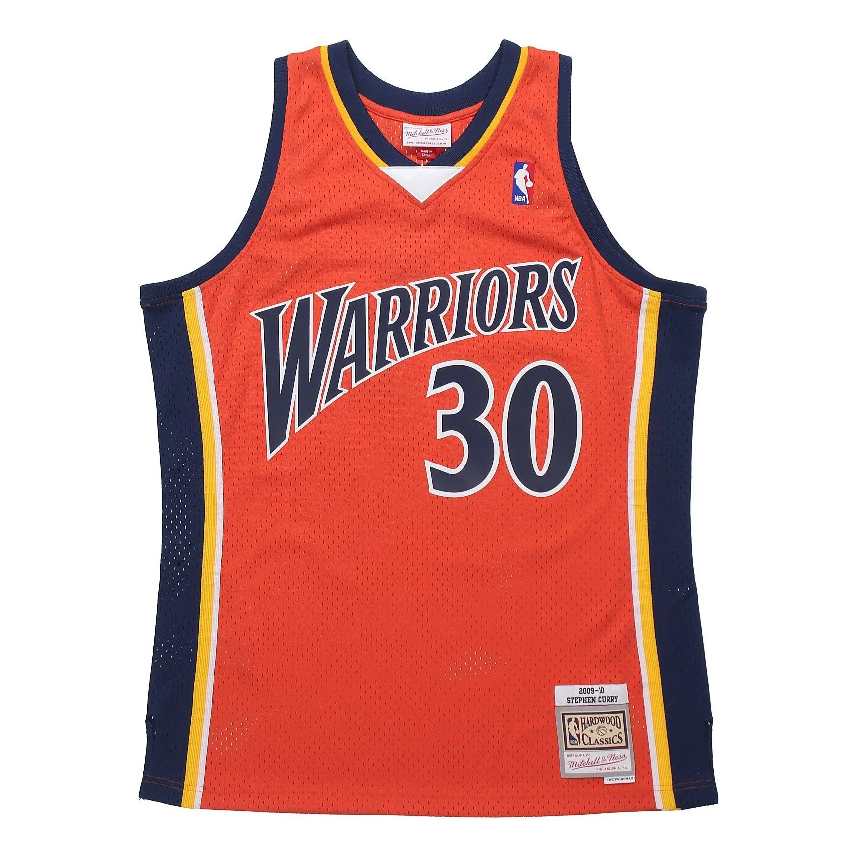 M&N G2 2nd Gen Swingman Retro Jersey Warriors 0910 #30  Stephen Curry SMJYAC18086-GSWDKOR09SCU - PersonalJerseys