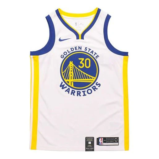 Nike NBA Swingman Jersey 30 golden state warriors stephen curry White AV4945-101 - PersonalJerseys