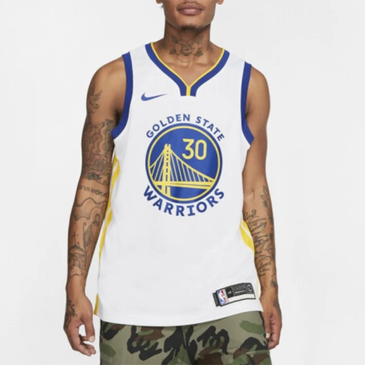 Nike NBA Swingman Jersey 30 golden state warriors stephen curry White AV4945-101 - PersonalJerseys