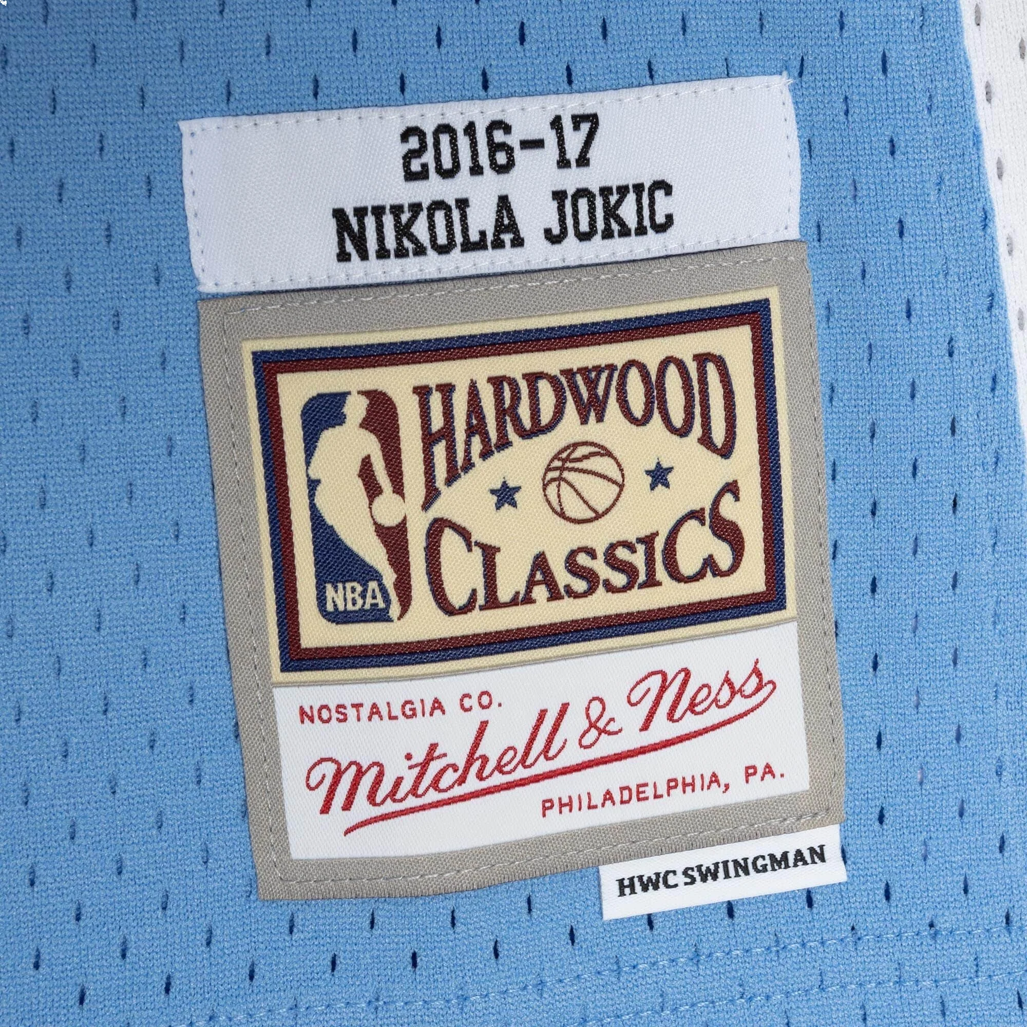 Mitchell & Ness x NBA Denver Nuggets 2016-17 Road Jersey 'Nikola Jokic 15' SMJY4448-DNU16NJOCLBL - PersonalJerseys