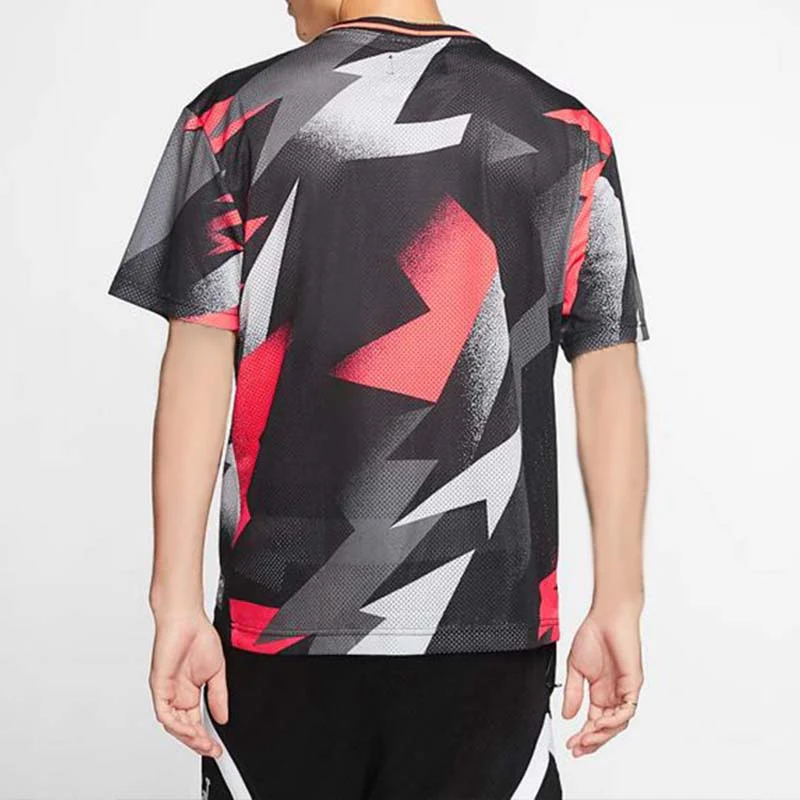 Air Jordan Paris Saint-Germain Mesh Soccer/Football Sports Training Short Sleeve Black BV2027-010 - PersonalJerseys