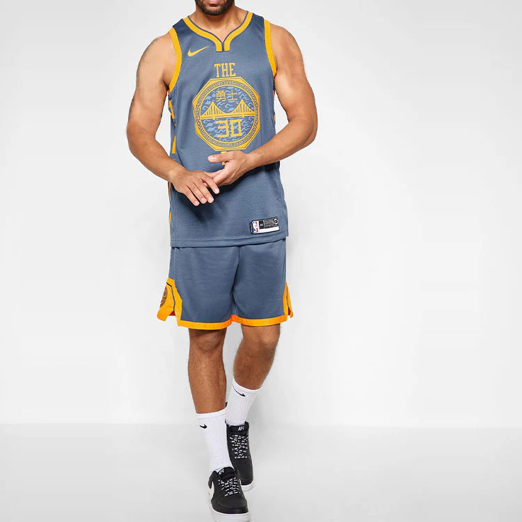 Nike NBA Jersey SW Fan Edition 18-19 Season Golden State Warriors Stephen Curry Warrior 3 0 City limited Blue AJ4610-428 - PersonalJerseys