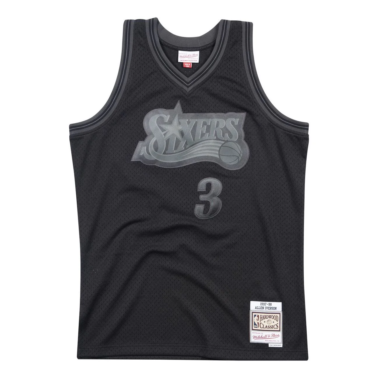 Mitchell & Ness x NBA Philadelphia 76ers 97-98 Swingman Jersey 'Allen Iverson' BA8A2L-P76-K-MLN - PersonalJerseys