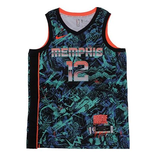 Nike NBA Retro Basketball Jersey/Vest Gray Memphis Grizzlies Morant No. 12 Green DD3771-450 - PersonalJerseys