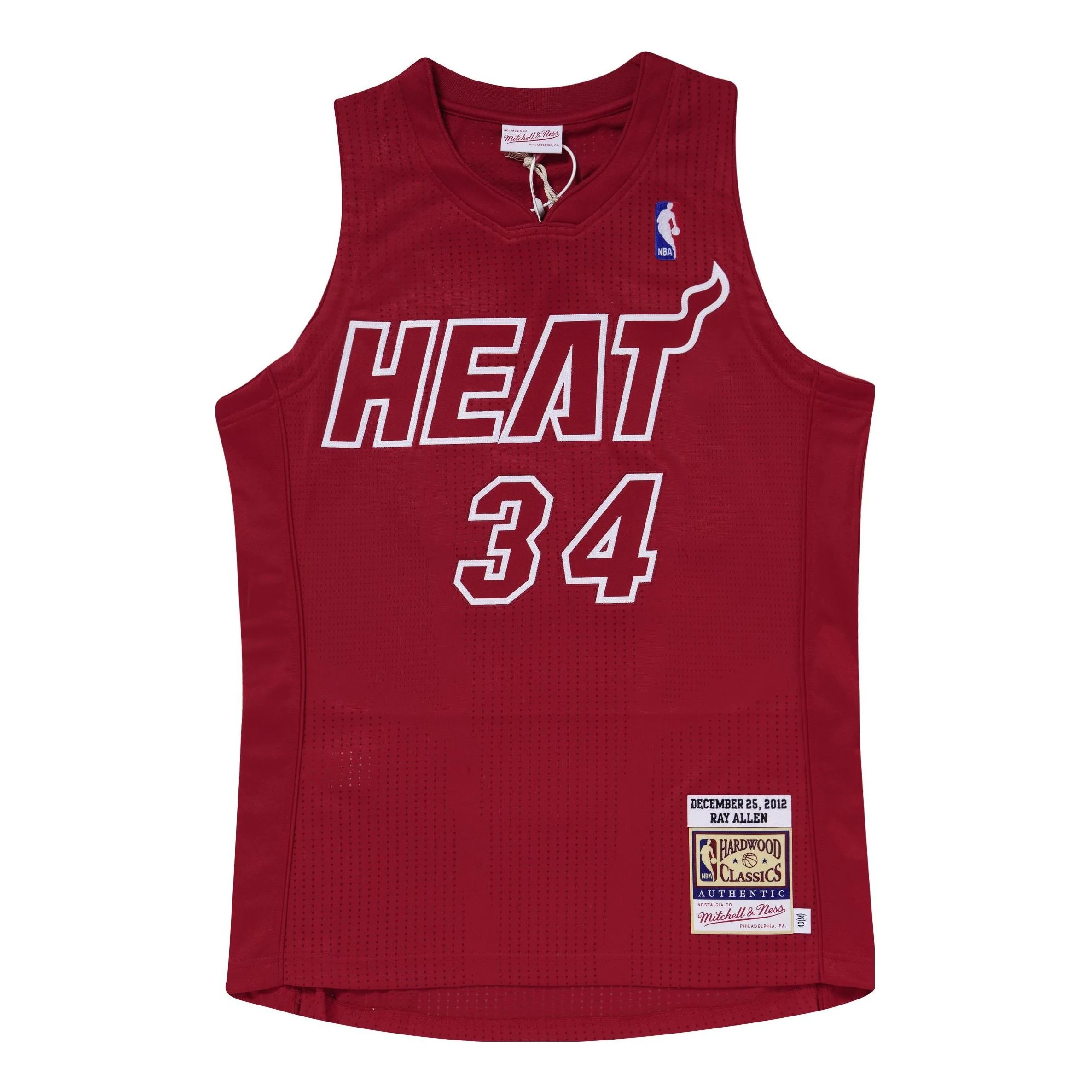 Mitchell & Ness NBA Authentic Jersey 'Miami Heat - Ray Allen 2012-13' AJY44973-MHE12RALSCAR - PersonalJerseys